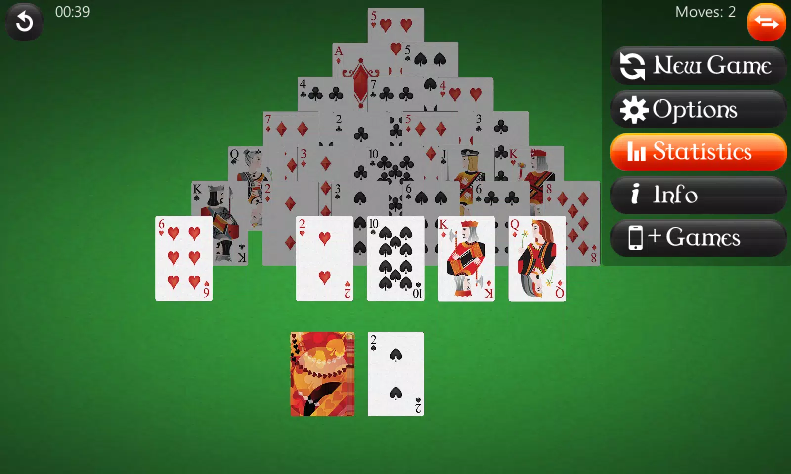 Pyramid Solitaire Tangkapan skrin 2