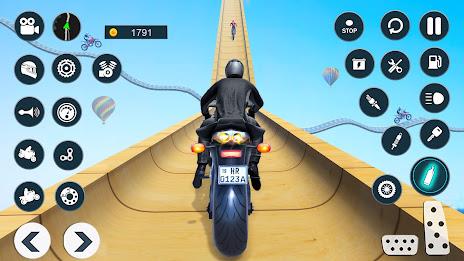 Mega Ramp Stunt Bike Games 3D স্ক্রিনশট 0