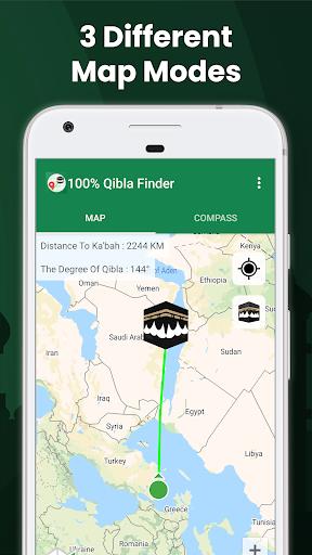 100% Qibla Finder 스크린샷 3