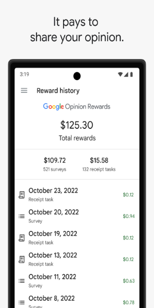 Google Opinion Rewards Ekran Görüntüsü 0