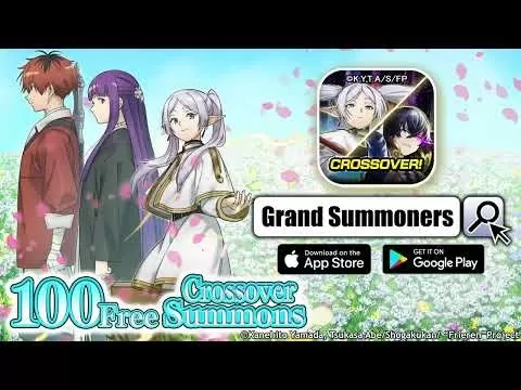 Frieren characters showcased in Grand Summoners crossover