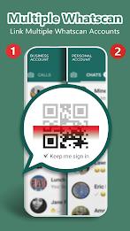 Chat Cloner Whatscan QR Lite Tangkapan skrin 1