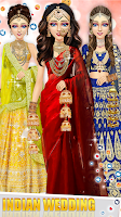 Indian Wedding Lehenga Game Captura de pantalla 1