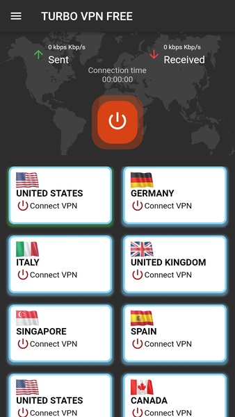 Turbo VPN Free ဖန်သားပြင်ဓာတ်ပုံ 1