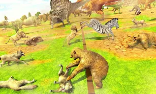 Wild Animals Kingdom Battle ဖန်သားပြင်ဓာတ်ပုံ 3