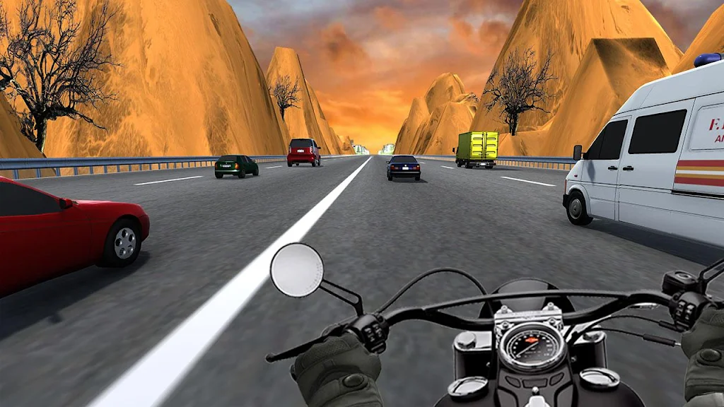 City Bike Traffic Race in Crowd Taxi 3D应用截图第1张