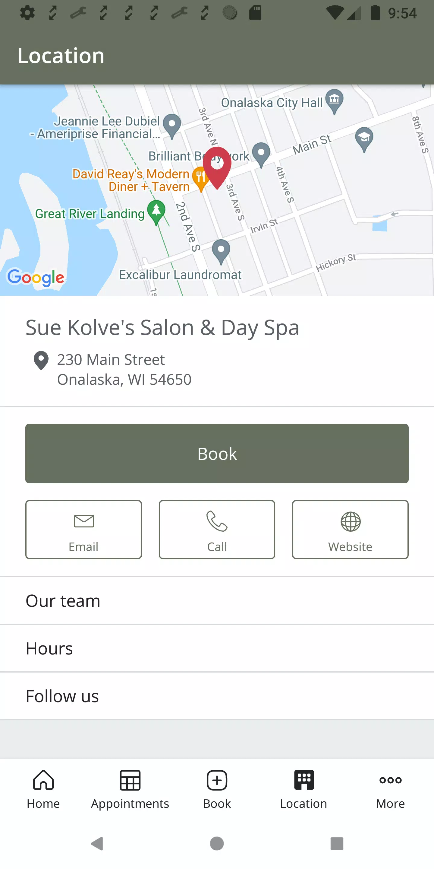 Sue Kolve’s Salon & Day Spa 螢幕截圖 3