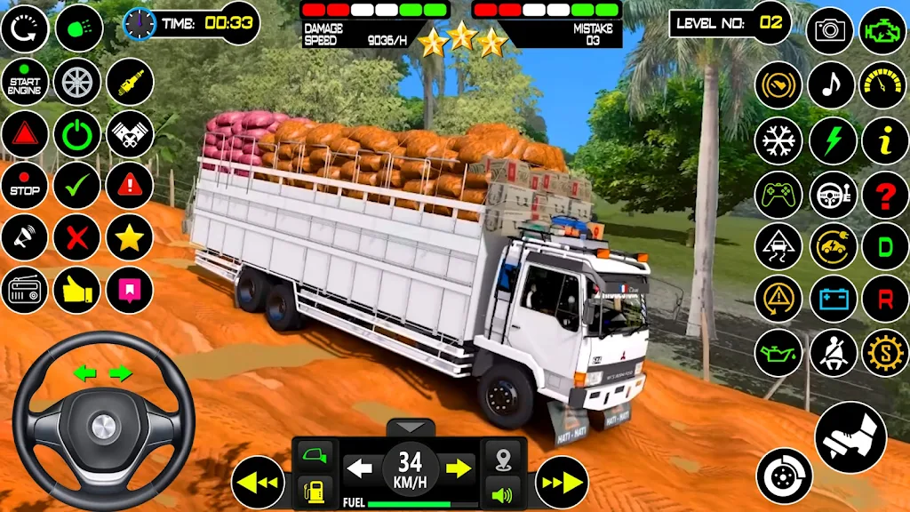 US Mud Truck Transport Game 3D Schermafbeelding 0