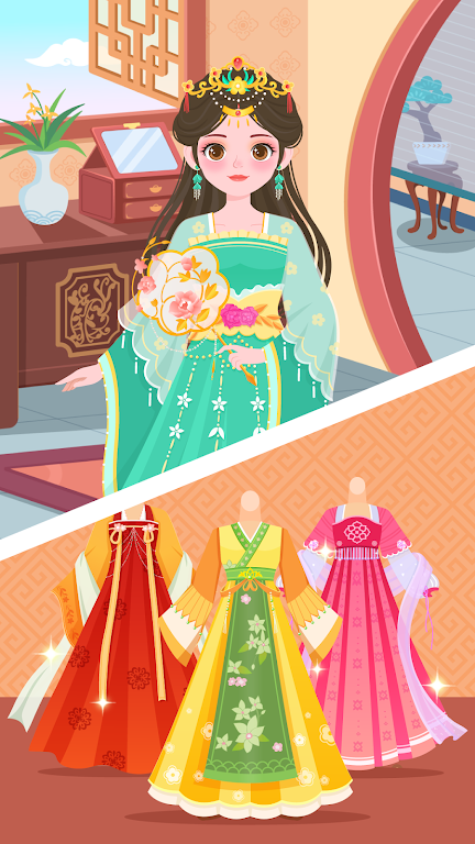 DuDu Princess dress up game Ekran Görüntüsü 0