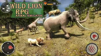 Wild Lion RPG Animal Simulator Schermafbeelding 2