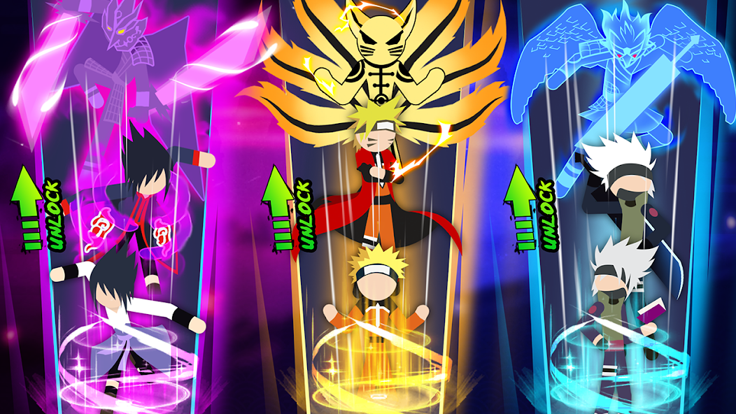 Stickman Ninja Fight 3v3 Mod应用截图第3张