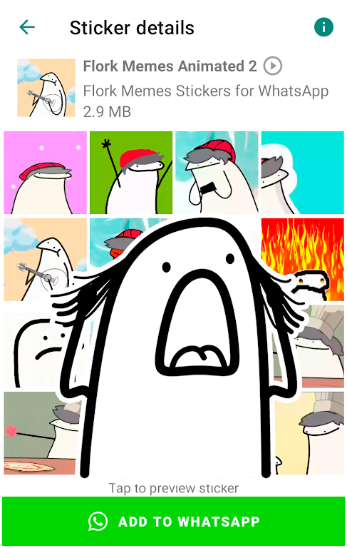 Flork memes stickers WASticker Скриншот 1