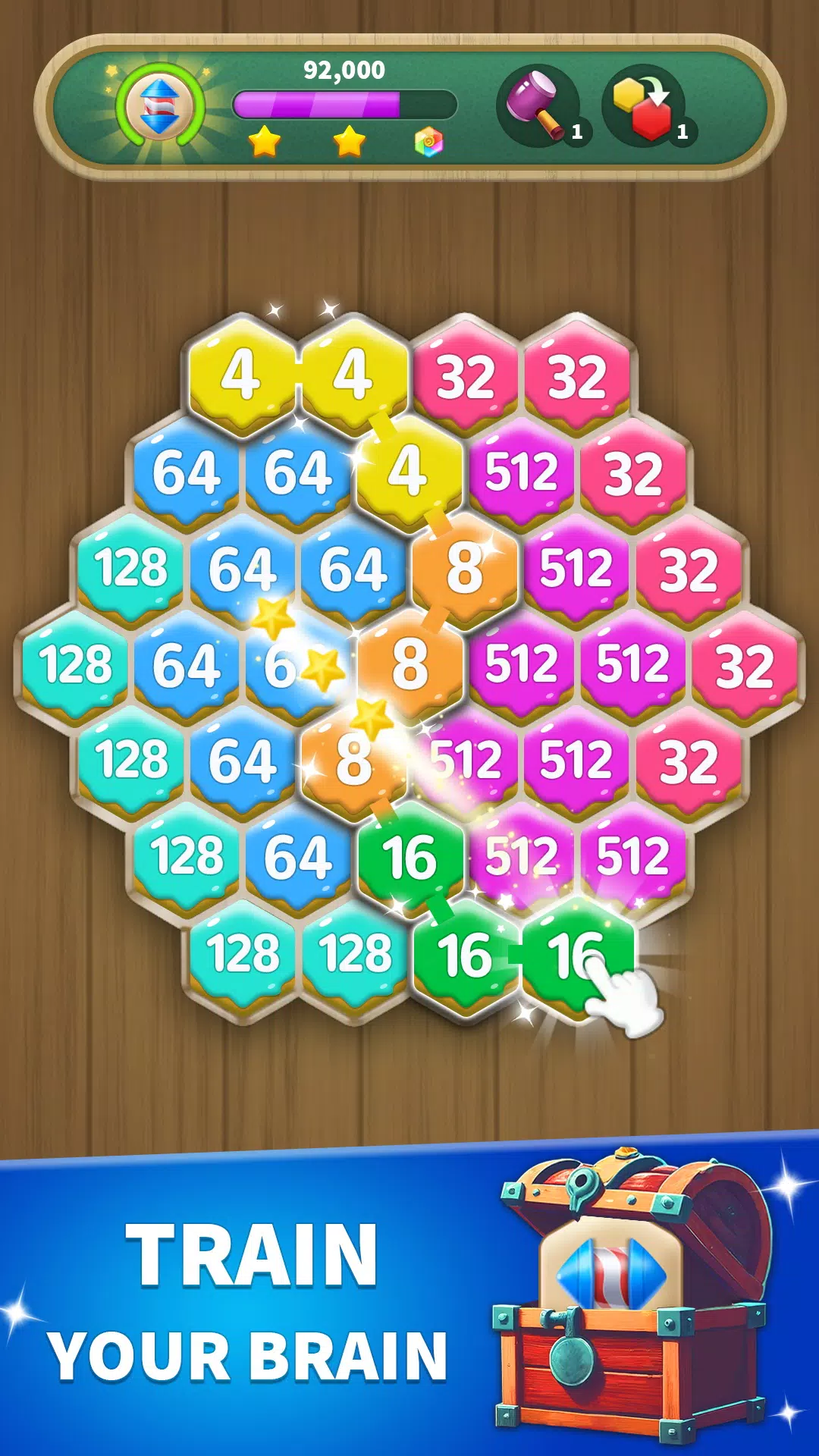 Hexa Connect: 2048 Puzzle应用截图第1张