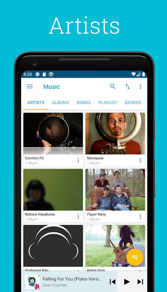 Pixel+ – Music Player ဖန်သားပြင်ဓာတ်ပုံ 1