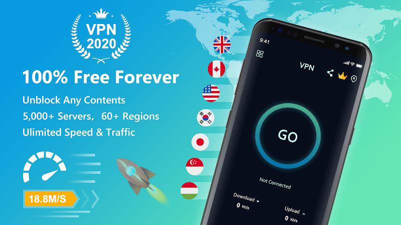 Free VPN Super™ -Fast & Secure Zrzut ekranu 0