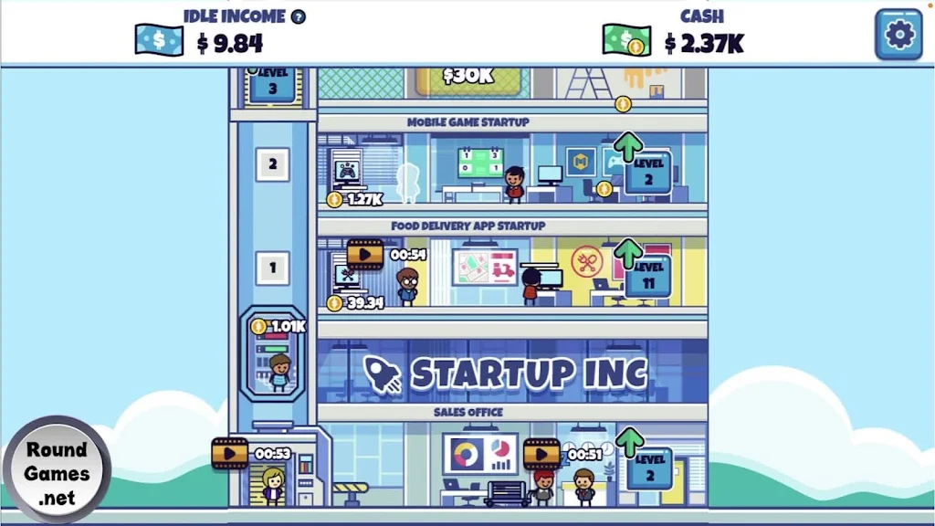 Idle Startup Tycoon ภาพหน้าจอ 0