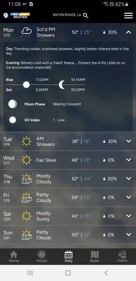 WAFB First Alert Weather Ekran Görüntüsü 2