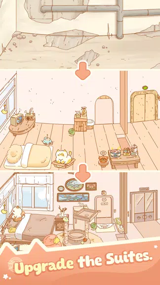 Idle Cat Hotel - Tycoon Games 螢幕截圖 2