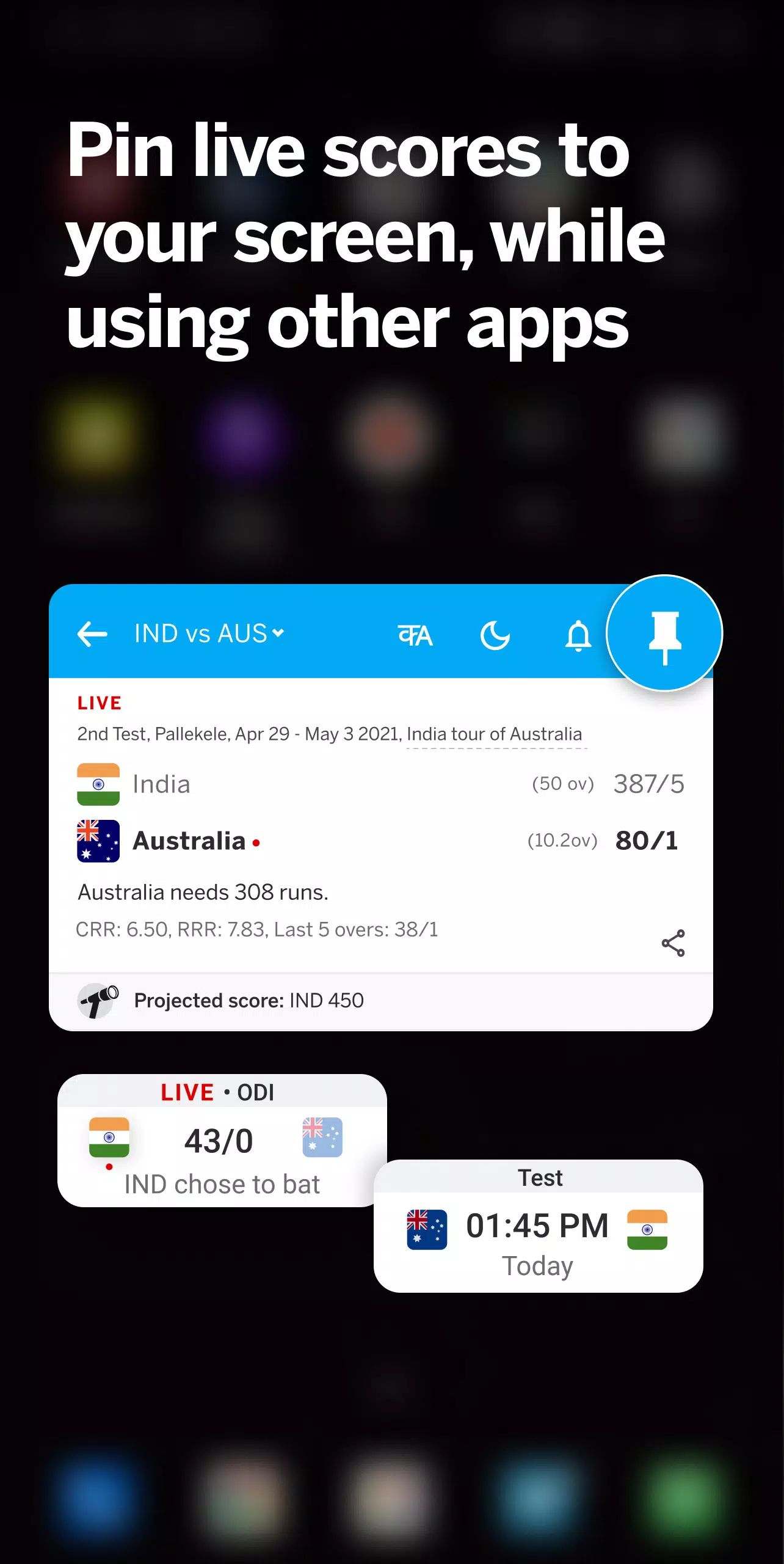 ESPNcricinfo - Live Cricket Screenshot 1