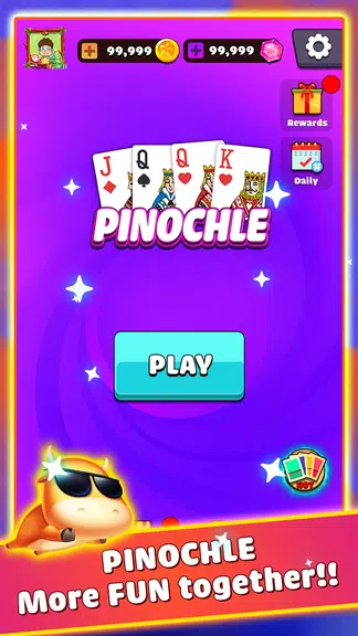 Pinochle - Trickster Cards ဖန်သားပြင်ဓာတ်ပုံ 1