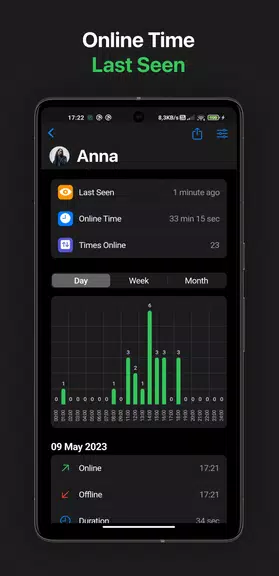 WaLog: Online Tracker Capture d'écran 2