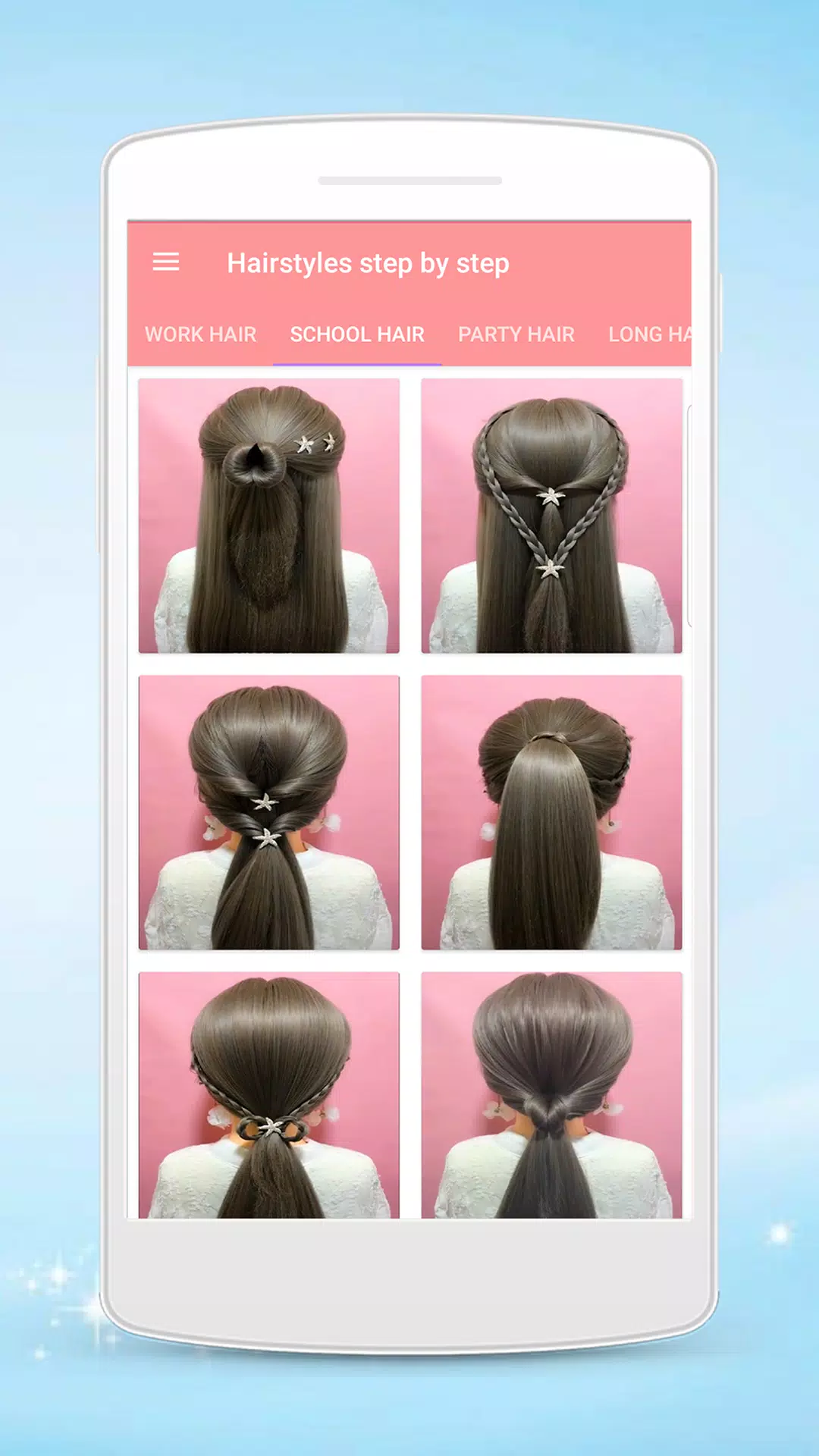 Hairstyles step by step 스크린샷 3