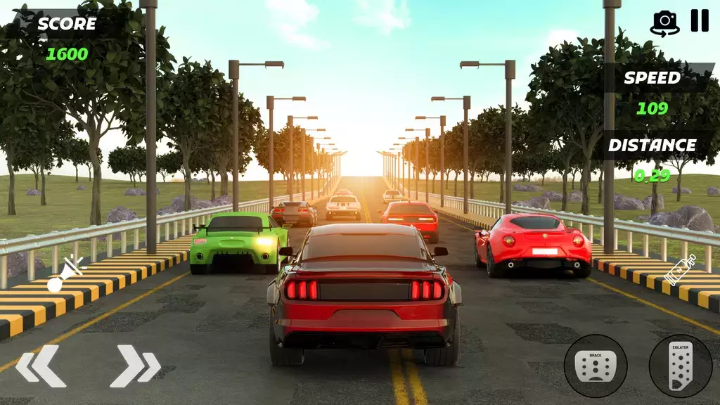 Turbo Traffic Car Racing Game Ảnh chụp màn hình 3