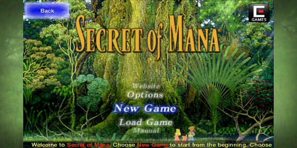 Secret of Mana Captura de pantalla 0