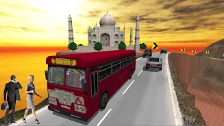 Indian Bus Driving Games Скриншот 2