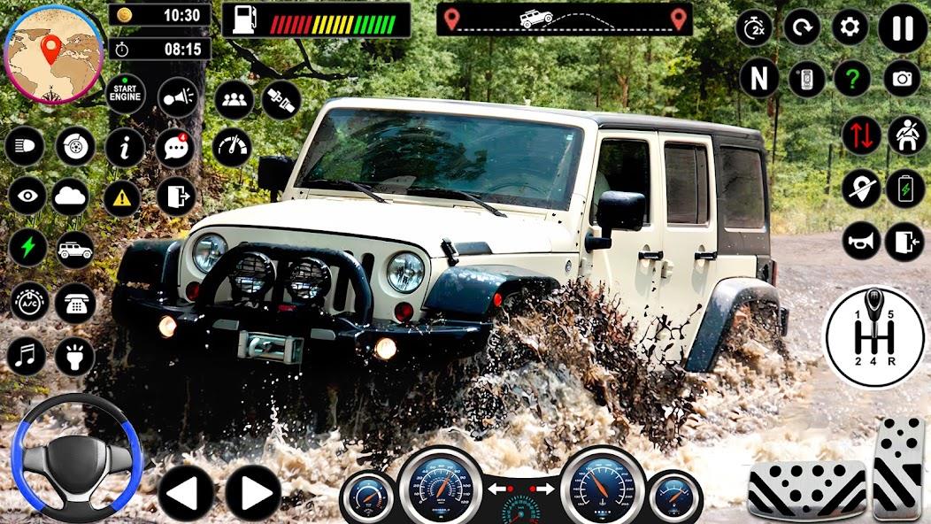 Offroad Car Driving Jeep Games Mod Скриншот 1