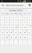 Moniusoft Calendar Tangkapan skrin 0