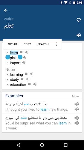 Arabic English Dictionary Zrzut ekranu 1