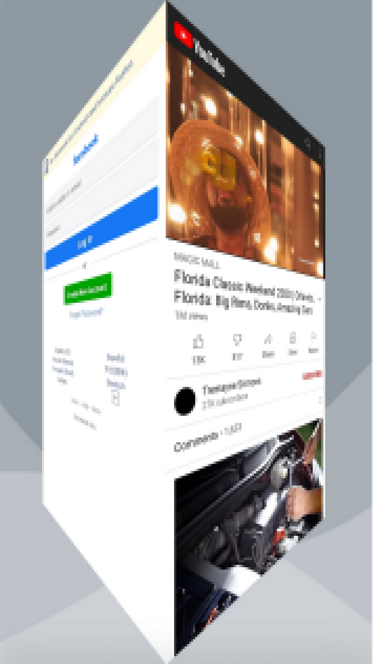 Social Networks 3D Media Cube Zrzut ekranu 3