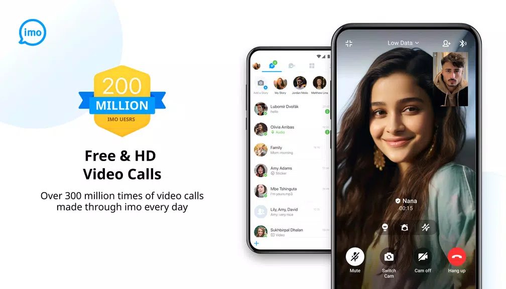 imo Lite -video calls and chat Ekran Görüntüsü 0