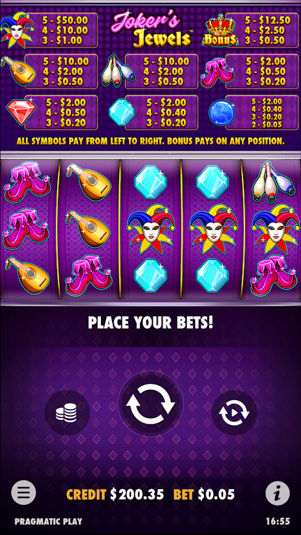 Joker’s Jewels Slot Casino Win Captura de tela 1