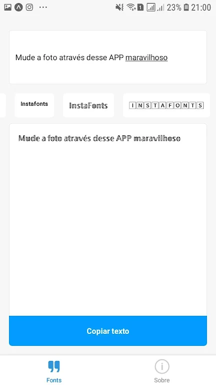 InstaFonts Captura de pantalla 0