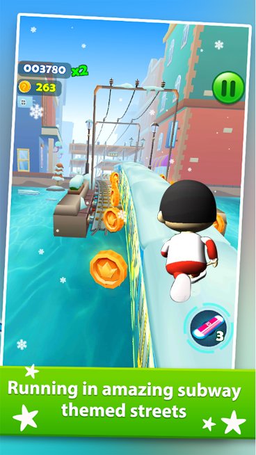 Subway Ryan Rush Runner 3D Ảnh chụp màn hình 1