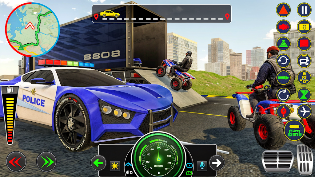 Police Muscle Car Cargo Plane应用截图第3张