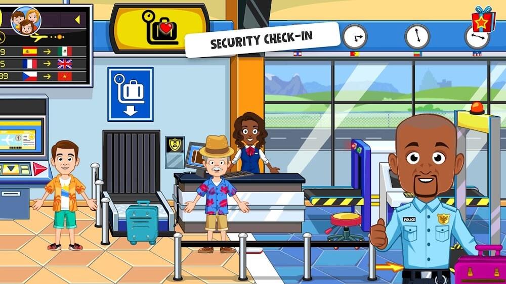 My Town Airport games for kids Screenshot 2