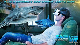 Swim Sharks Cage VR Simulator Ekran Görüntüsü 2