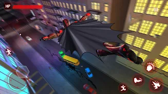 Bat Hero Spider Superhero Game ဖန်သားပြင်ဓာတ်ပုံ 1