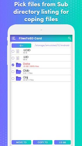 Transfer phone to SD Card – Fi スクリーンショット 2