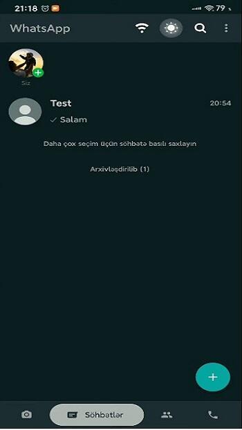 Blue WhatsApp Plus Ekran Görüntüsü 1