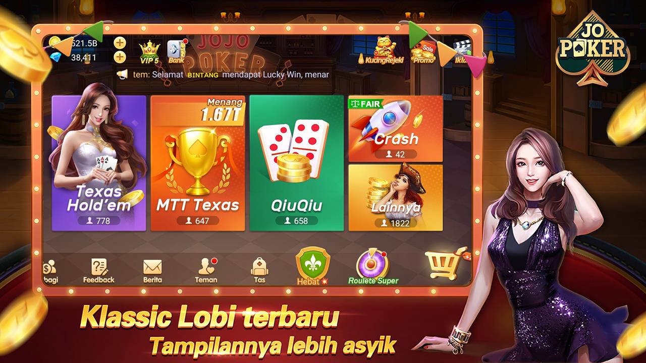 JOJO Texas Domino Gaple Slot Ekran Görüntüsü 0