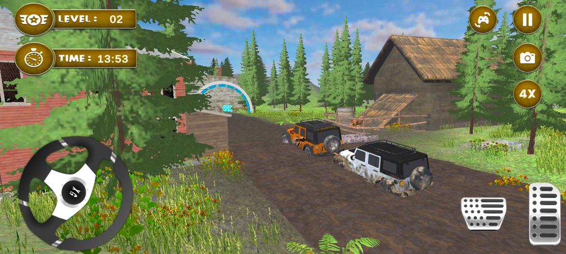 4x4 Mud Jeep Driving Games 3D 螢幕截圖 2