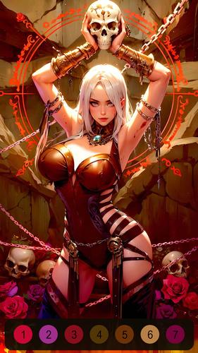 Halloween Witch Coloring Games ภาพหน้าจอ 1