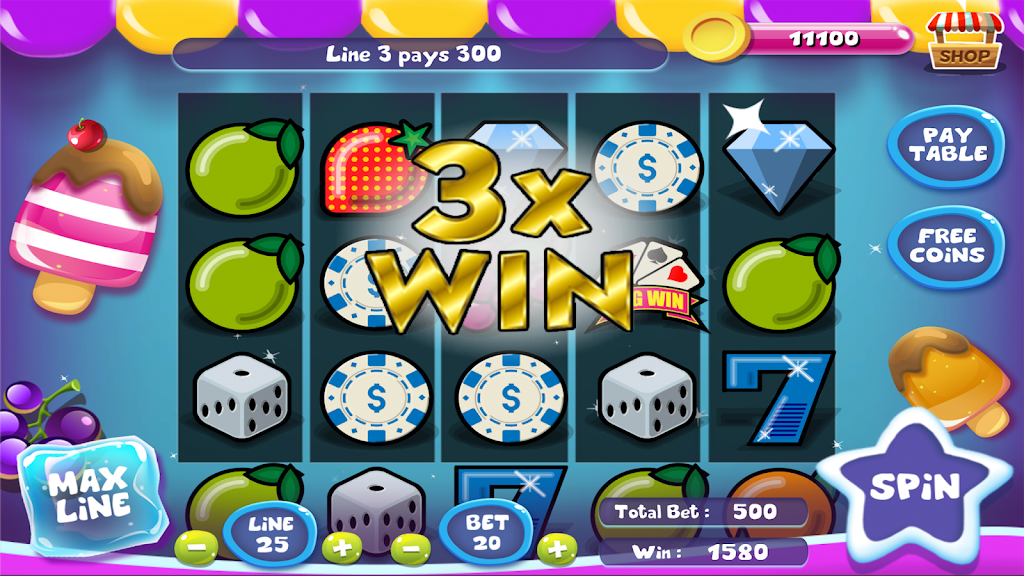 Slot Matchine IceCream - Vegas Casino Slot Games应用截图第1张
