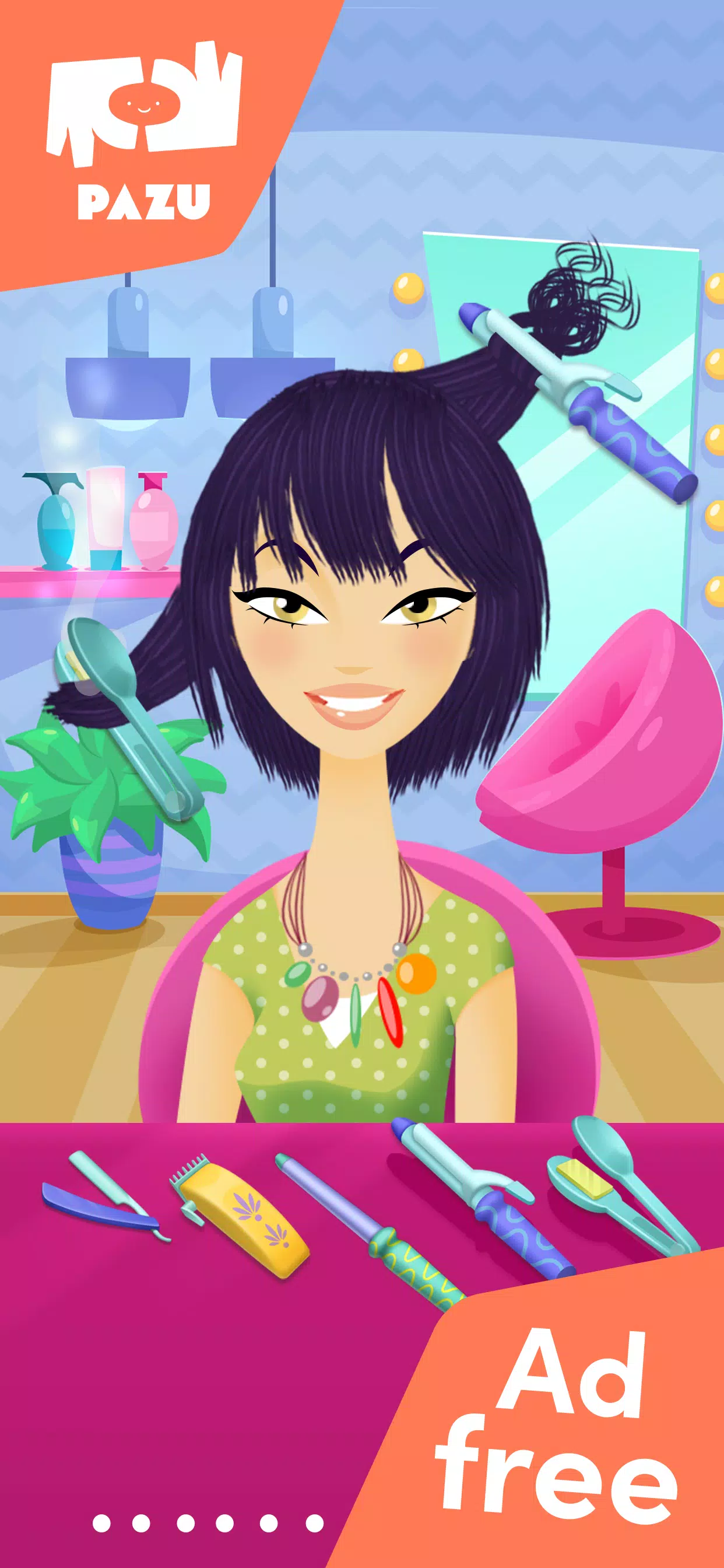 Juego de peluquería para niñas Captura de pantalla 1