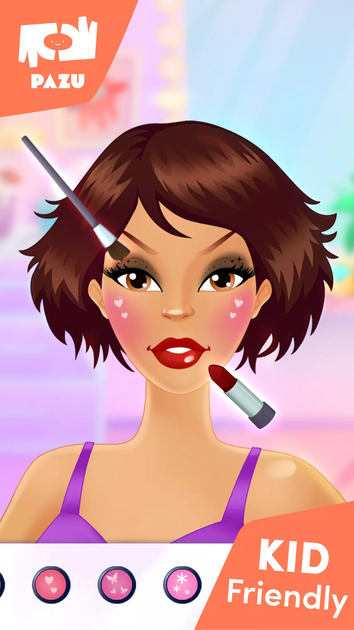 子供向けのメイクアップゲームとドレスアップゲーム スクリーンショット 2