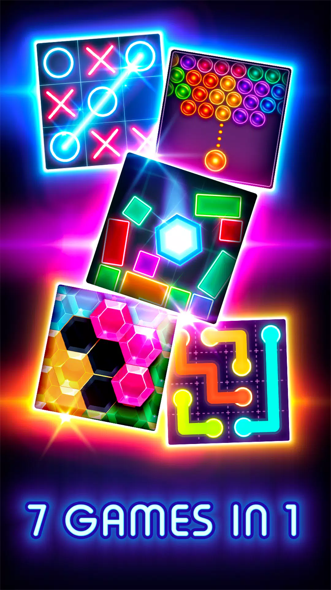 Tic Tac Toe Glow Schermafbeelding 2